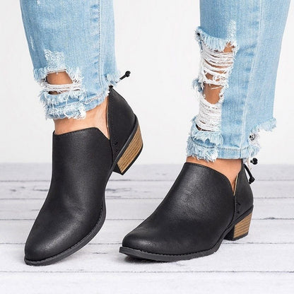 Julie – Retro High-Heeled Booties