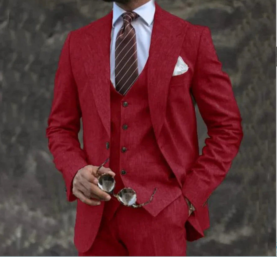 Damon – Pink Business Suit for Men