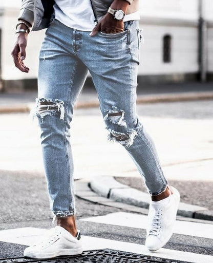 Martin – Ripped Skinny Jeans in Streetwear Style