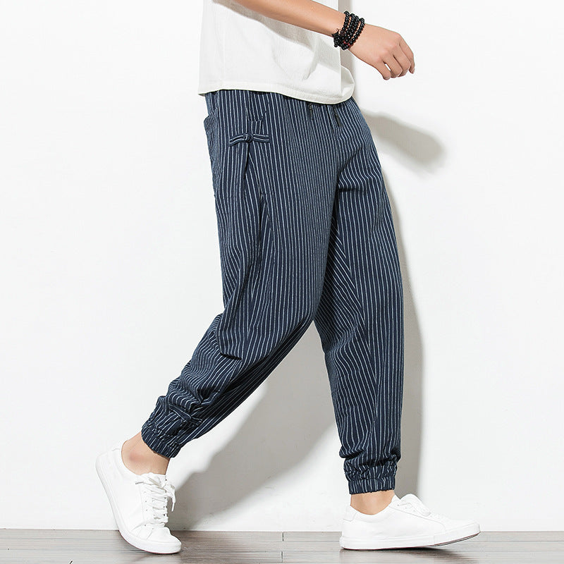 Vincent – Comfortable Oversized Harem Pants in Breathable Cotton and Linen