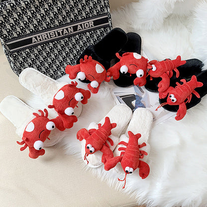 Alice – Fashionable Cotton Slippers with Crab Design