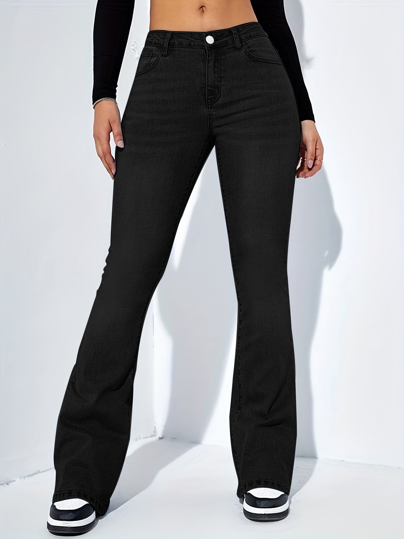 Catherine – Women's High-Waisted Flare Jeans