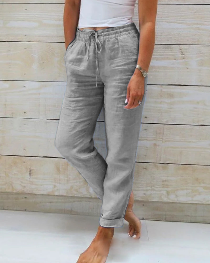 Hannah – Casual Straight Pants