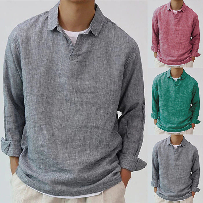 Austin – Oversized Men's Sweater with Long Sleeves in Solid Design