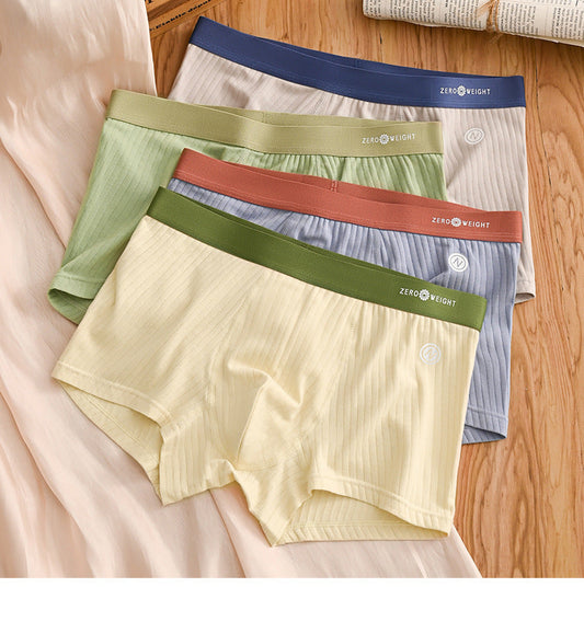 Derek – Striped Men's Underwear in Purified Cotton with Contrast Colors