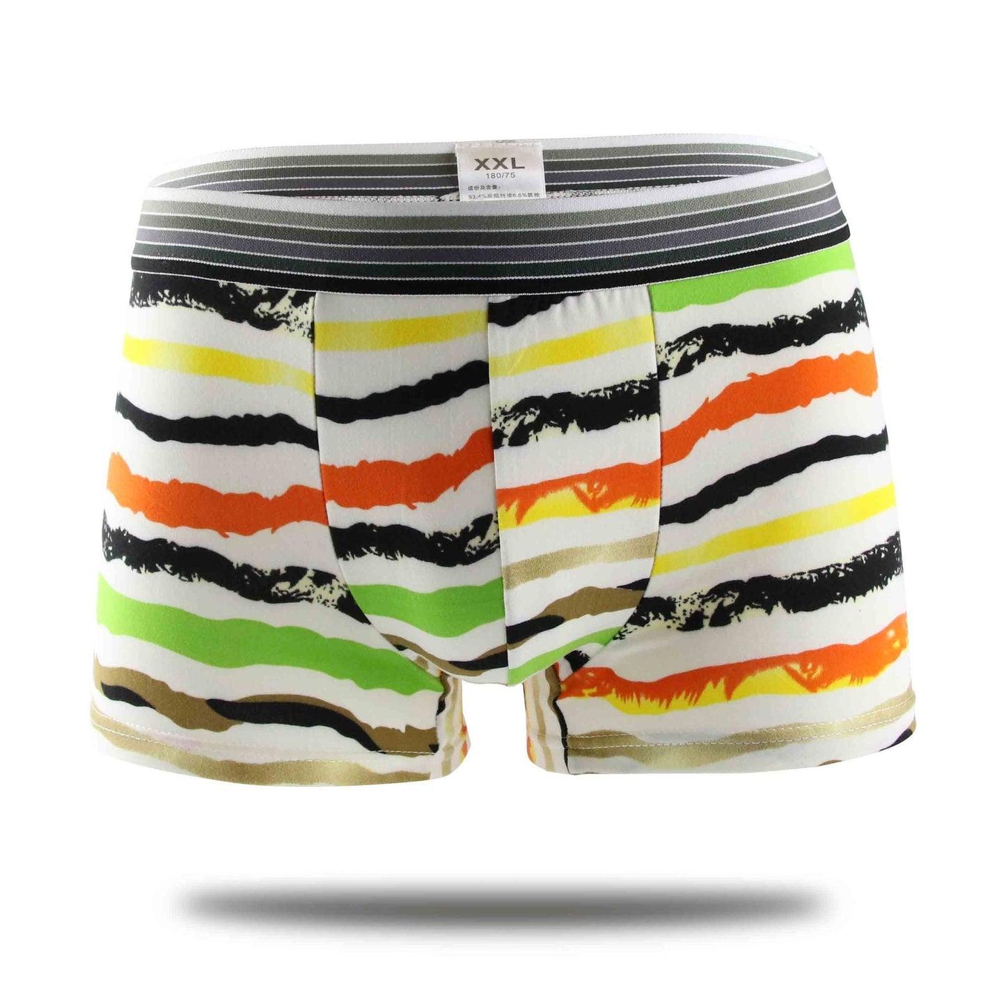 Gabriel – Men's Trendy Design Boxer Shorts in Milk Silk