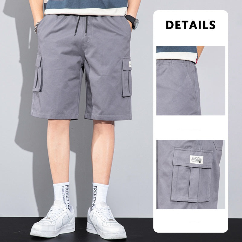 Elliot – Casual Cargo Shorts with Drawstring and Multiple Pockets