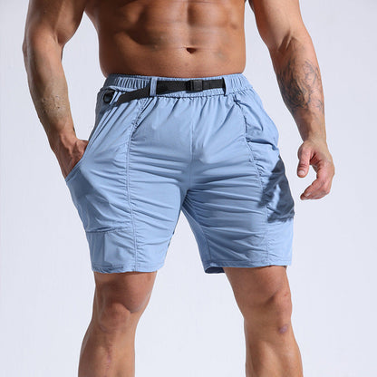 Nathan – Men's Sporty Shorts with Pockets and Elastic Waistband