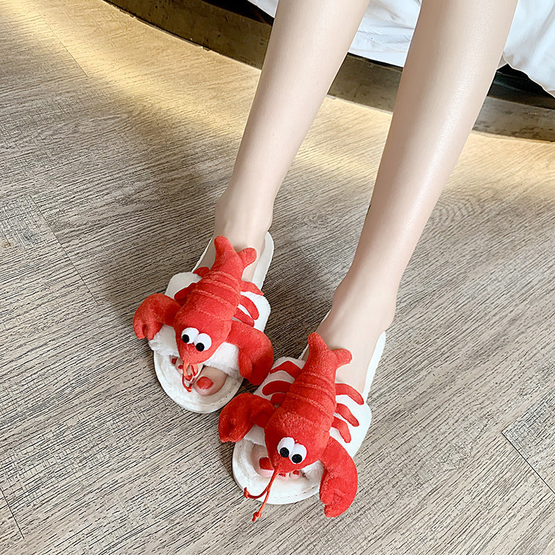 Alice – Fashionable Cotton Slippers with Crab Design