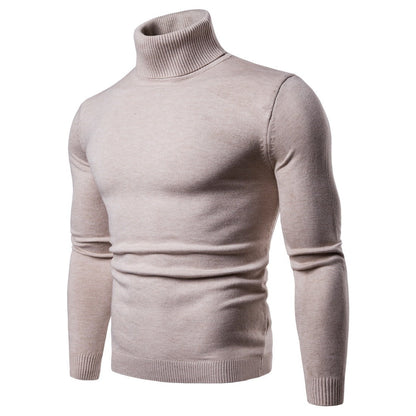 Alan – Slim Thermal Turtleneck Sweater for Men in Solid Designs