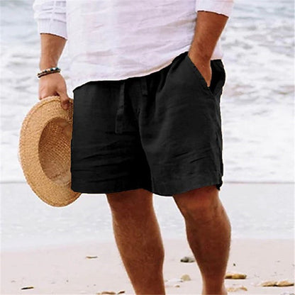 Dan – Men's Breathable Solid Color Shorts