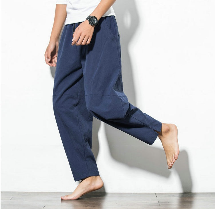 Victoria – Relaxed Ethnic Style Cotton and Linen Harem Pants