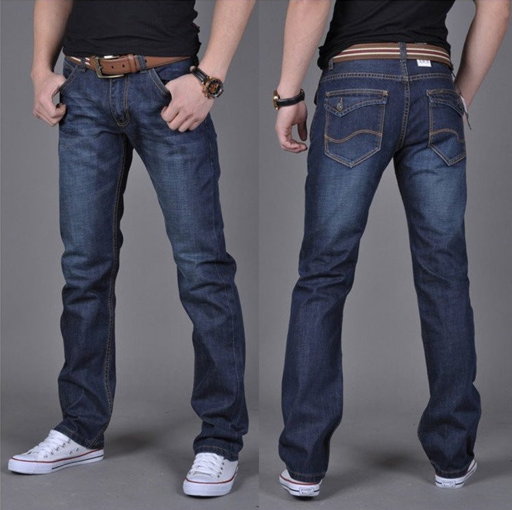 Chris – Trendy Men's Straight-Leg Denim Jeans