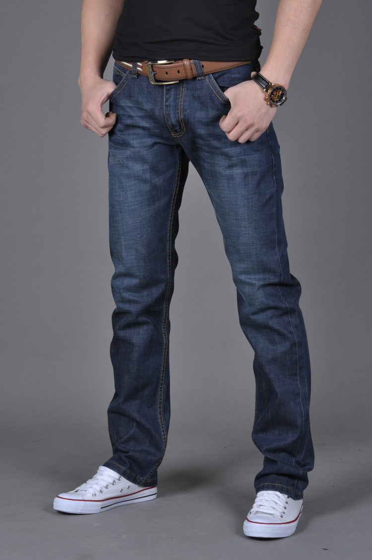 Chris – Trendy Men's Straight-Leg Denim Jeans