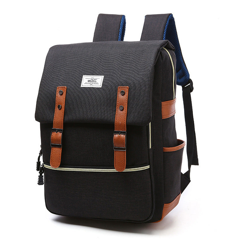 Clive – Vintage Unisex Canvas Backpack with USB Charging