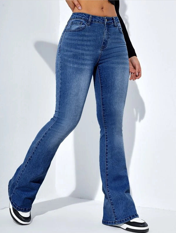 Catherine – Women's High-Waisted Flare Jeans