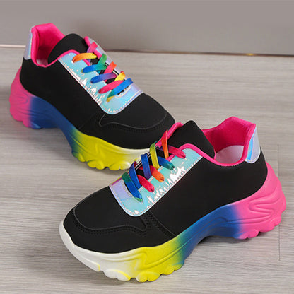 Betty – Rainbow Chunky Sole Women's Sneakers