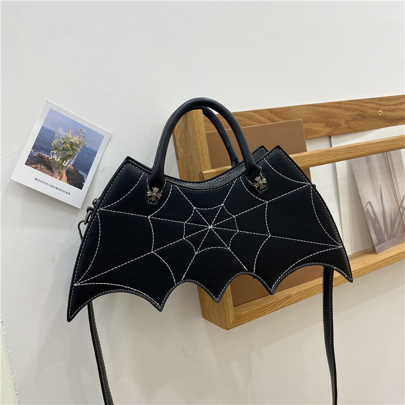 Robyn – Shoulder Bag with Spider Web Design for Halloween