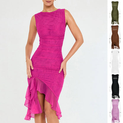 Mary – Sleek Sleeveless Party Dress