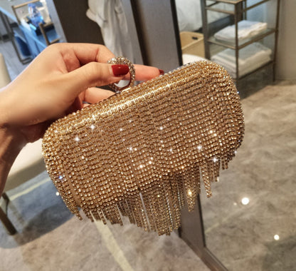 Abigail – Handbag with Fringe and Rhinestones for Women