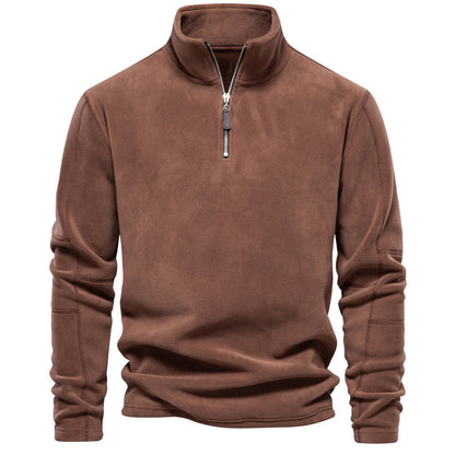 Jay – Fleece Stand Collar Zip Sweatshirt