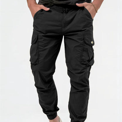 Lee – Men's Cargo Pants with 3D Pockets in Solid Design