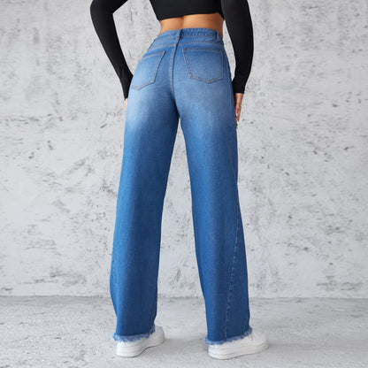 Holly – High-Waisted Straight-Leg Women's Jeans