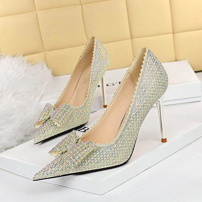 Samantha – Princess Wedding Shoes with Slim High Heels