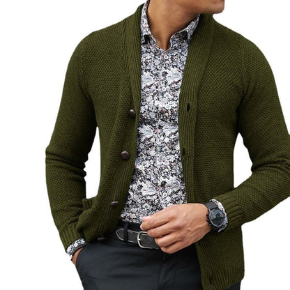 Bradley – Single-Breasted Men's Knit Sweater