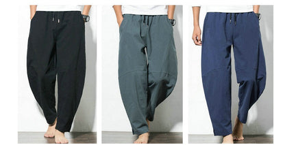 Victoria – Relaxed Ethnic Style Cotton and Linen Harem Pants