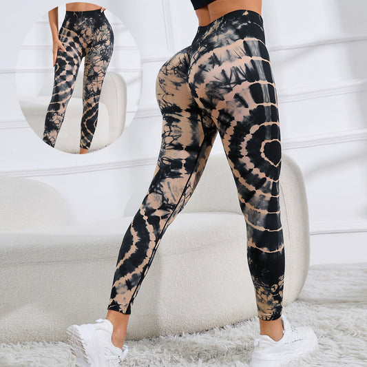 Joy – Seamless High-Waisted Tie-Dye Yoga Pants