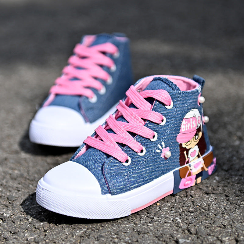 Tara – Canvas Girls' Sneakers