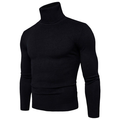 Alan – Slim Thermal Turtleneck Sweater for Men in Solid Designs