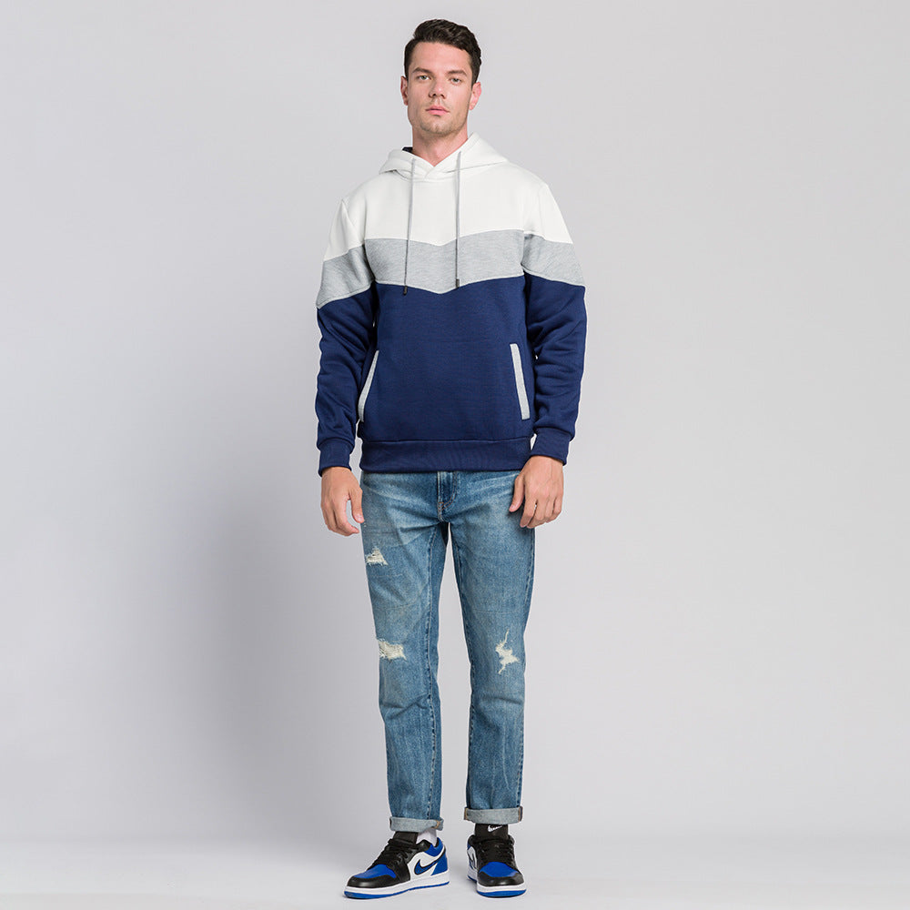 Felix – Oversized Men's Sweater with Color Block Tie-Dye Print