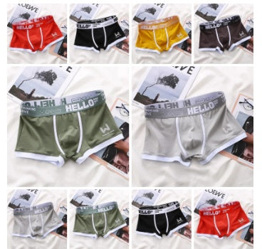 John – Breathable Men's Boxer Shorts with Contrast Color