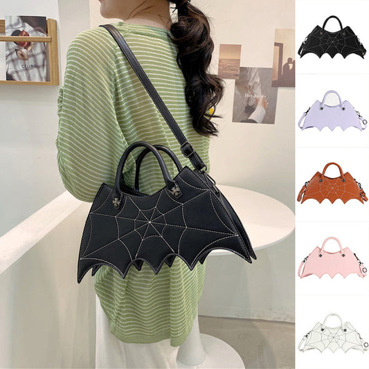 Robyn – Shoulder Bag with Spider Web Design for Halloween