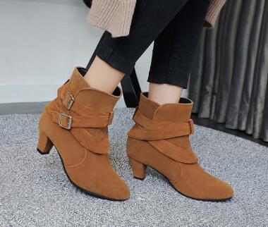 Joy – Warm Women's High Heel Pumps with Ankle Boots