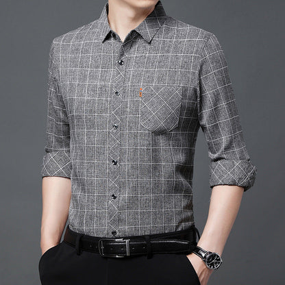 Spencer – Long-Sleeve Plaid Shirt for Men