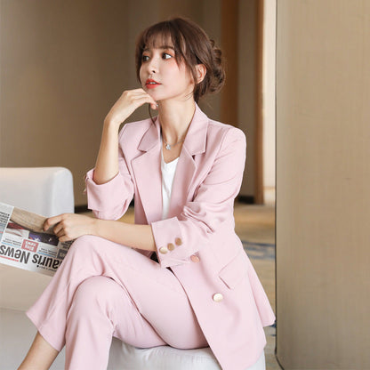 Jennifer – Elegant Women's Blazer Suit for Spring and Fall