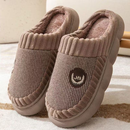 Phoebe – Plush Block Color Winter Slippers