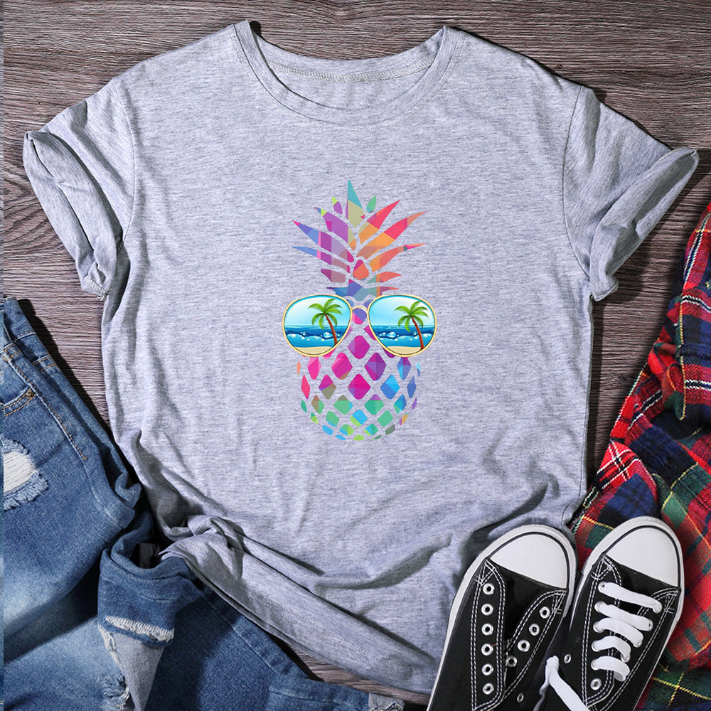 Judith – Women's T-Shirt with Eye Pineapple Design