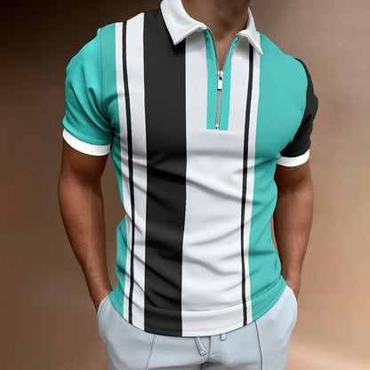 Callum – Casual Men's T-Shirt with Striped Pattern