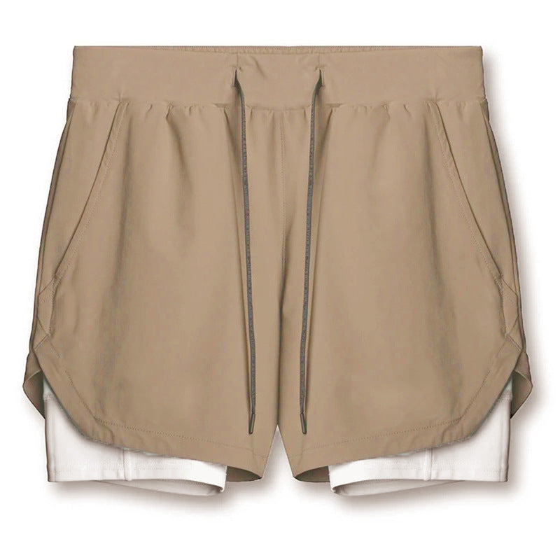 Graham – Sporty Quick-Dry Double-Layer Running Shorts