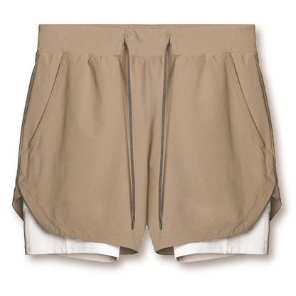 Graham – Sporty Quick-Dry Double-Layer Running Shorts