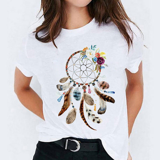 Melanie – Cute Cartoon Short Sleeve Shirt