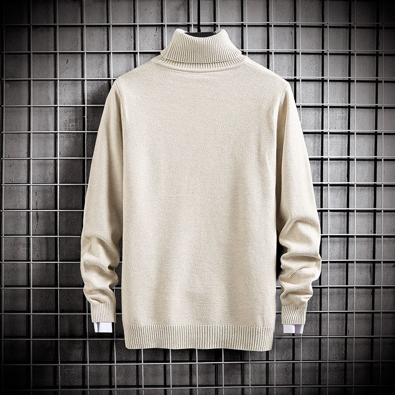 Andrew – High Collar Knit Sweater