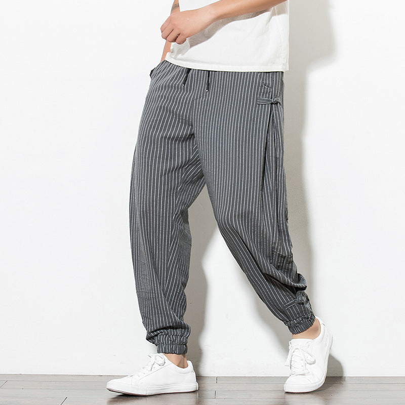 Vincent – Comfortable Oversized Harem Pants in Breathable Cotton and Linen