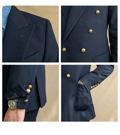 Jason – Men's Half-Lined Seersucker Suit