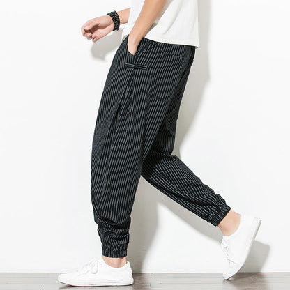 Vincent – Comfortable Oversized Harem Pants in Breathable Cotton and Linen