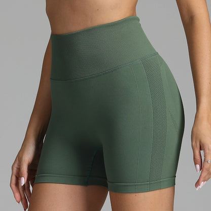 Elizabeth – Seamless Women's Yoga Shorts with High Waist and Hip Sculpting Design